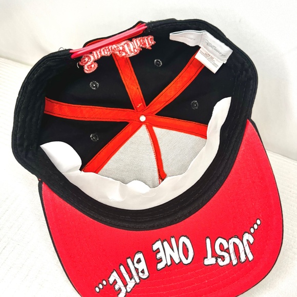 Disney Snow White "JUST ONE BITE" Poison Apple Adult Snapback Hat New with Tags - Picture 5 of 7
